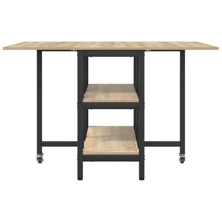 Spisebord 122 x 80 x 76,5 cm Konstrueret træ Sonoma-eg