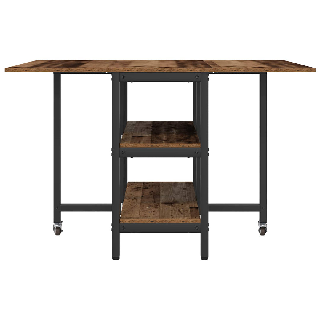 Spisebord 122 x 80 x 76,5 cm Konstrueret træ Gammelt træ