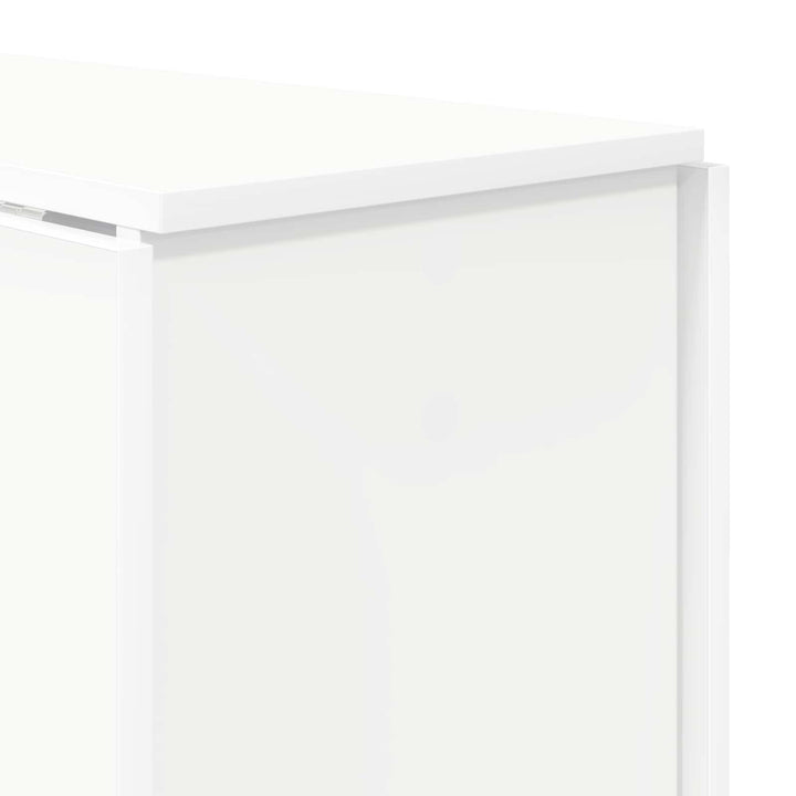 Spisebord 138 x 70 x 73,5 cm Konstrueret træ Hvid Rektangulær