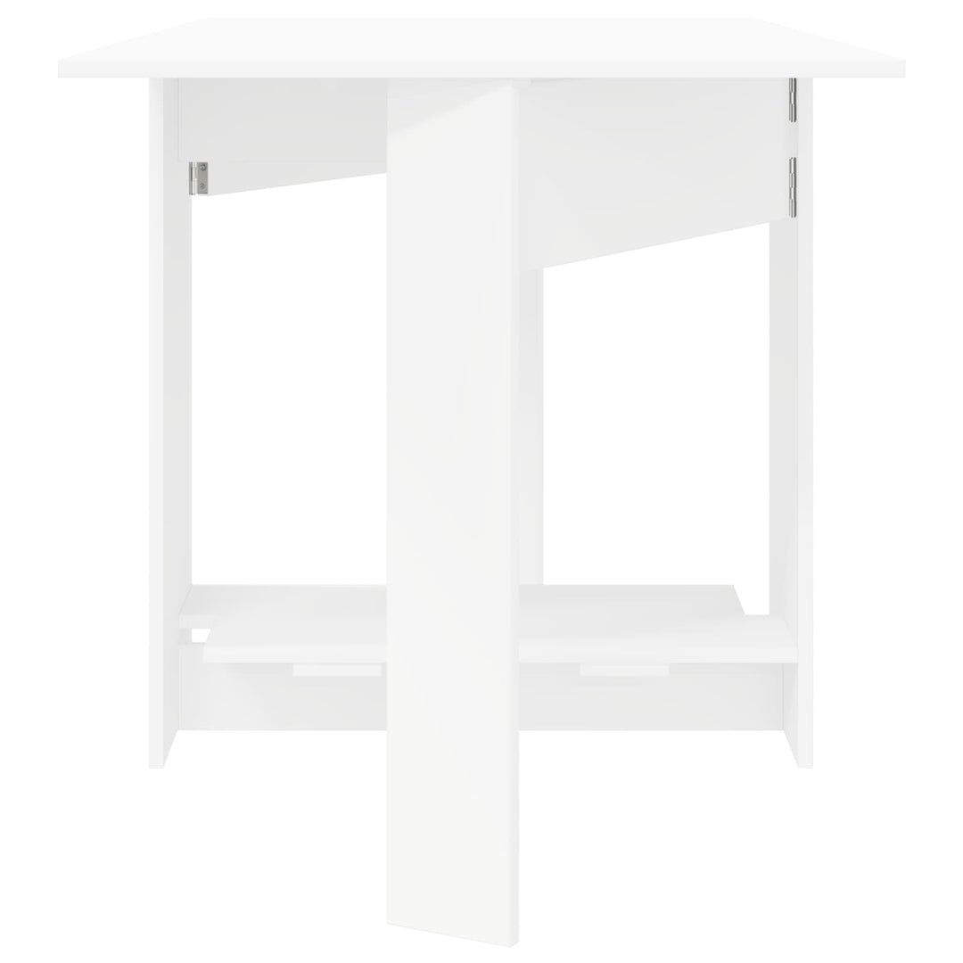 Spisebord 138 x 70 x 73,5 cm Konstrueret træ Hvid Rektangulær
