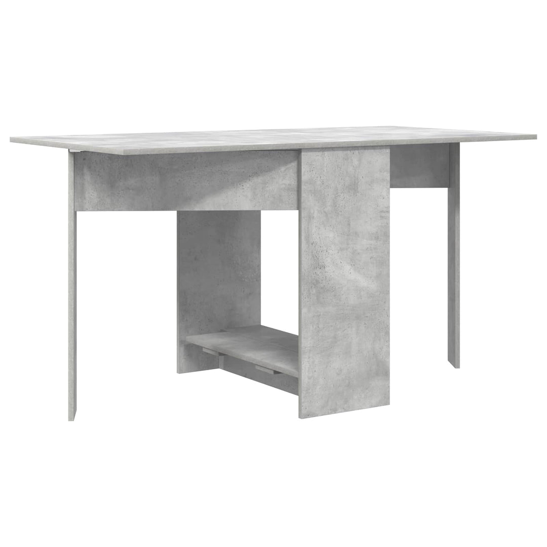 Spisebord 138 x 70 x 73,5 cm Konstrueret træ Betongrå