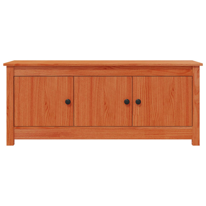 Sko skab VoksBrun 110 x 38 x 45,5 cm Massivt fyrretræ