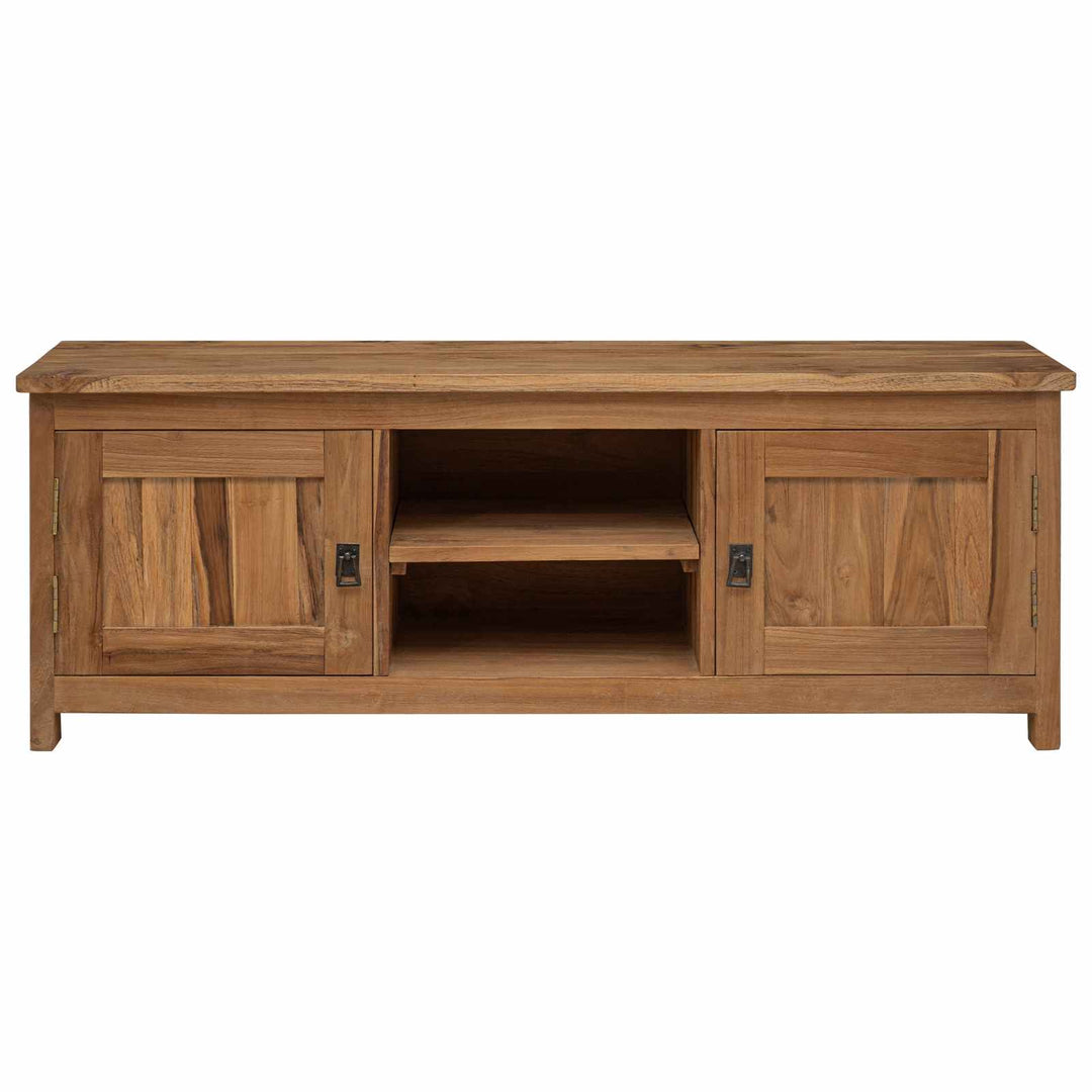 Tv-skab 110 x 30 x 40 cm Naturfarvet Massiv Teaktræ