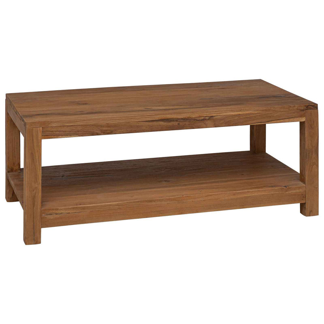 Sofabord Naturfarvet 100 x 50 x 40 cm Massiv Teaktræ