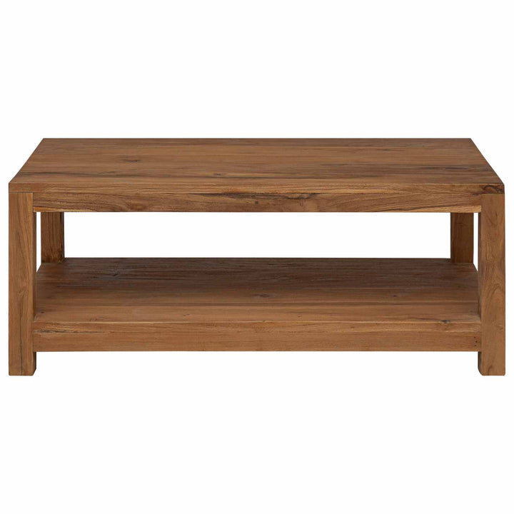 Sofabord Naturfarvet 100 x 50 x 40 cm Massiv Teaktræ