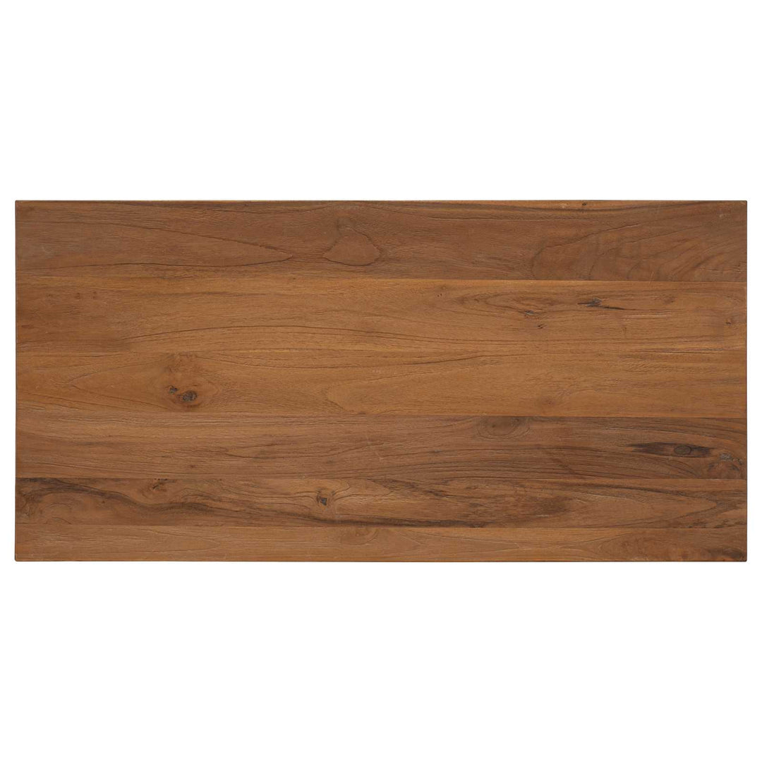 Sofabord Naturfarvet 100 x 50 x 40 cm Massiv Teaktræ