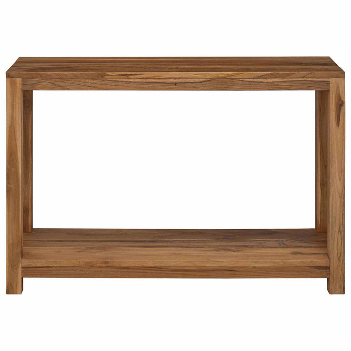 Konsolbord Naturfarvet 110 x 35 x 75 cm Massiv Teaktræ
