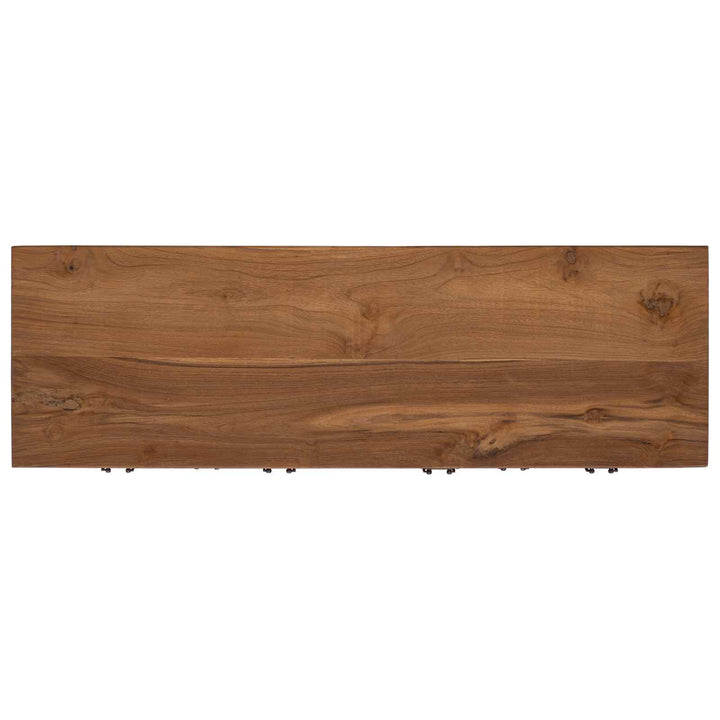 Sideboard Naturfarvet 110 x 35 x 75,5 cm Massiv Teaktræ