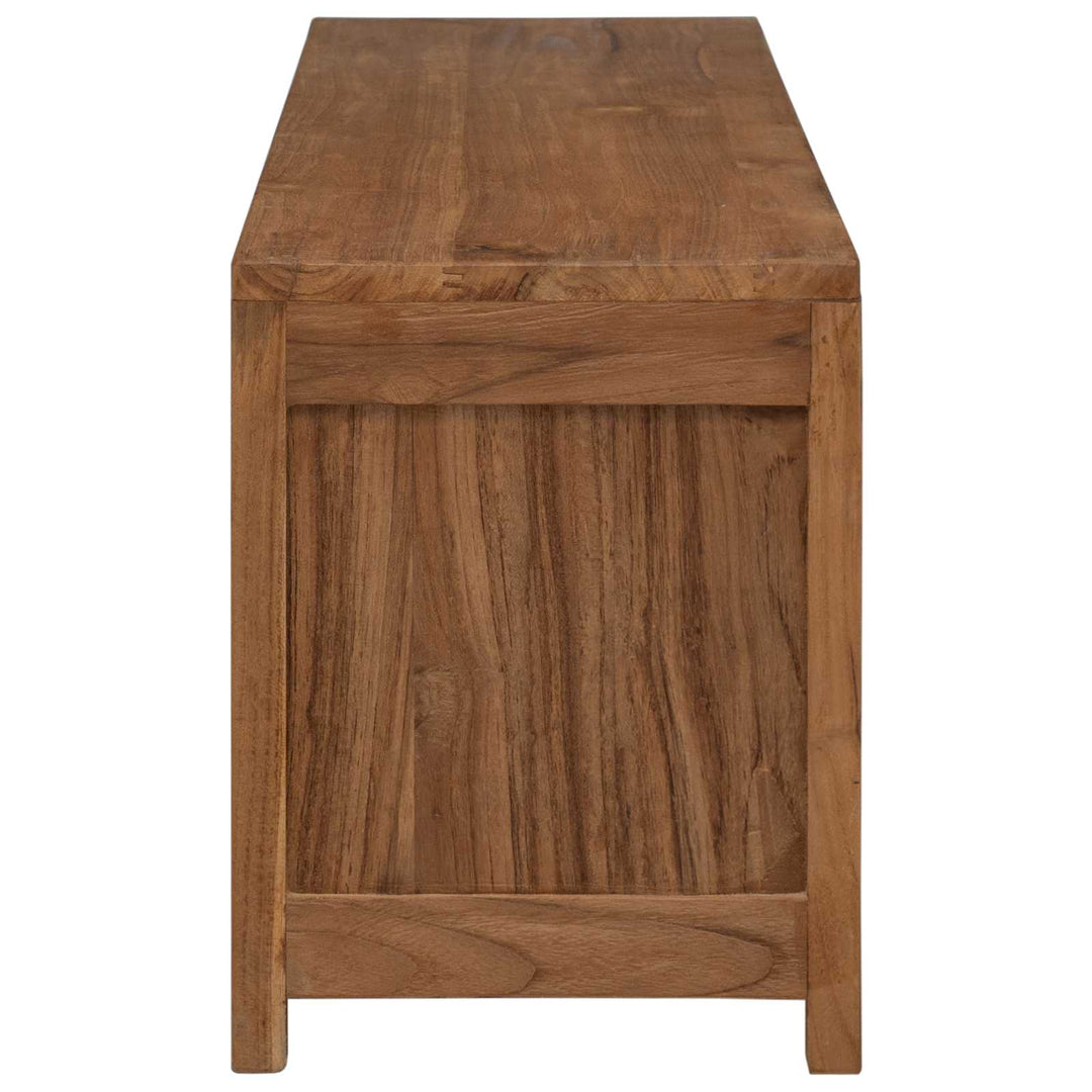Tv-skab 110 x 30 x 40 cm Naturfarvet Massiv Teaktræ