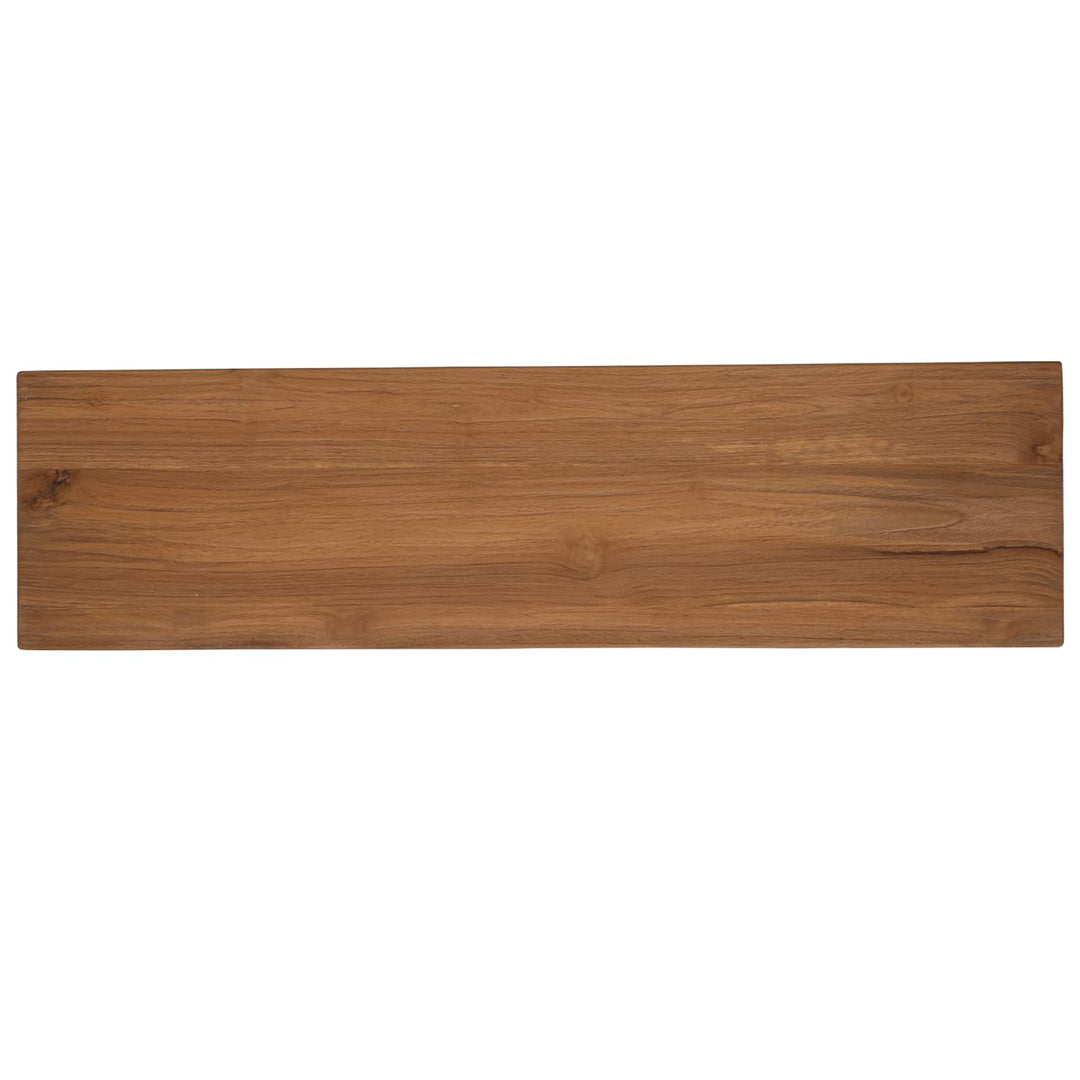Tv-skab 110 x 30 x 40 cm Naturfarvet Massiv Teaktræ