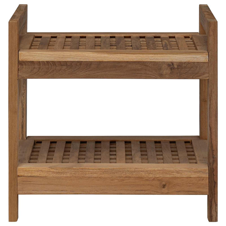 Badeværelseshylde Naturfarvet 45 x 30 x 45 cm Massiv Teaktræ