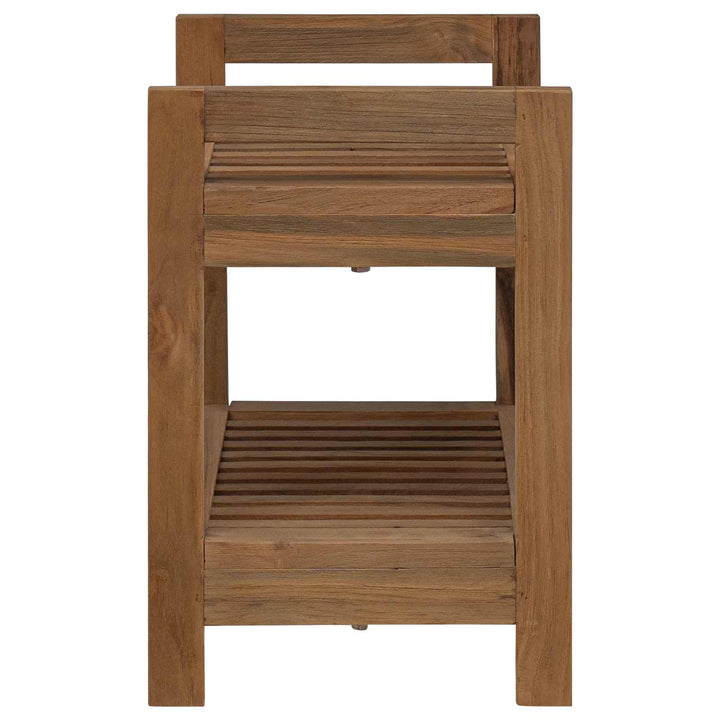 Badeværelseshylde Naturfarvet 45 x 30 x 45 cm Massiv Teaktræ
