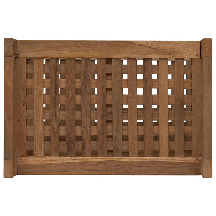 Badeværelseshylde Naturfarvet 45 x 30 x 45 cm Massiv Teaktræ