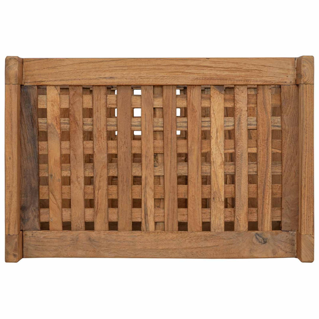 Badeværelseshylde Naturfarvet 45 x 30 x 71 cm Massiv Teaktræ
