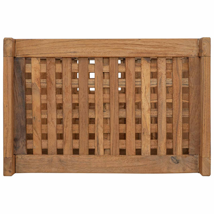 Badeværelseshylde Naturfarvet 45 x 30 x 71 cm Massiv Teaktræ