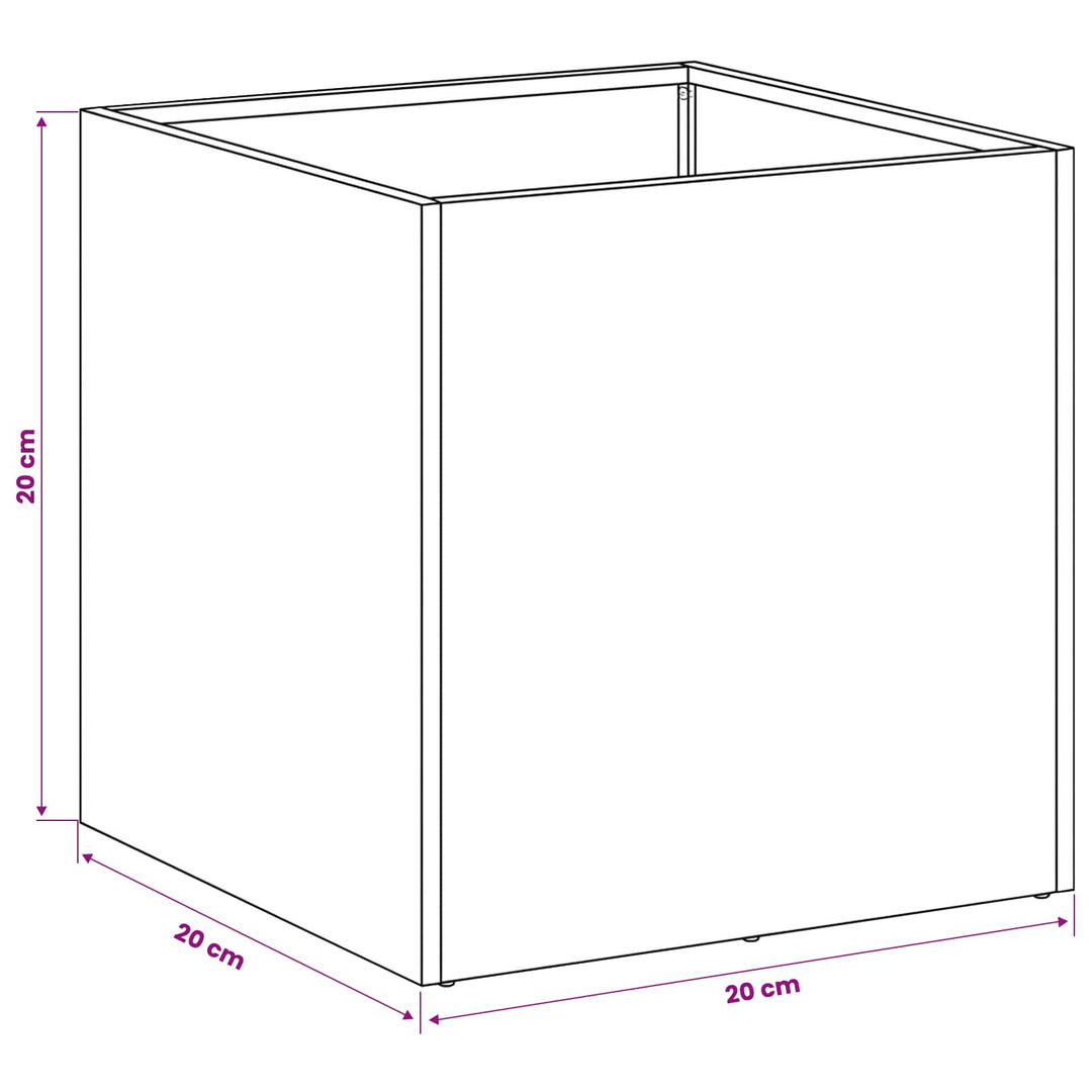 Have Blomsterkrukke 2 stk. Sølv 20 x 20 x 20 cm