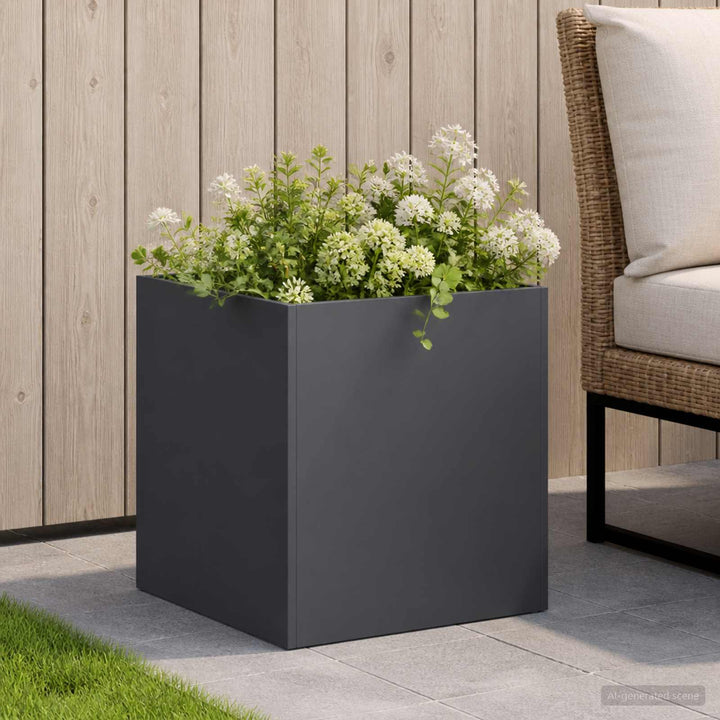 Have Blomsterkrukke Antracit 35 x 35 x 35 cm Koldvalset stål