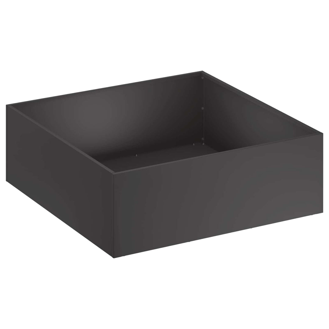 Have Blomsterkrukke 2 stk. Sort 60 x 60 x 20 cm Koldvalset stål