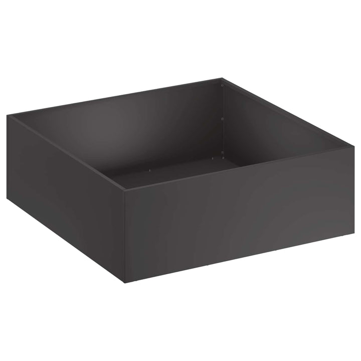 Have Blomsterkrukke 2 stk. Sort 60 x 60 x 20 cm Koldvalset stål