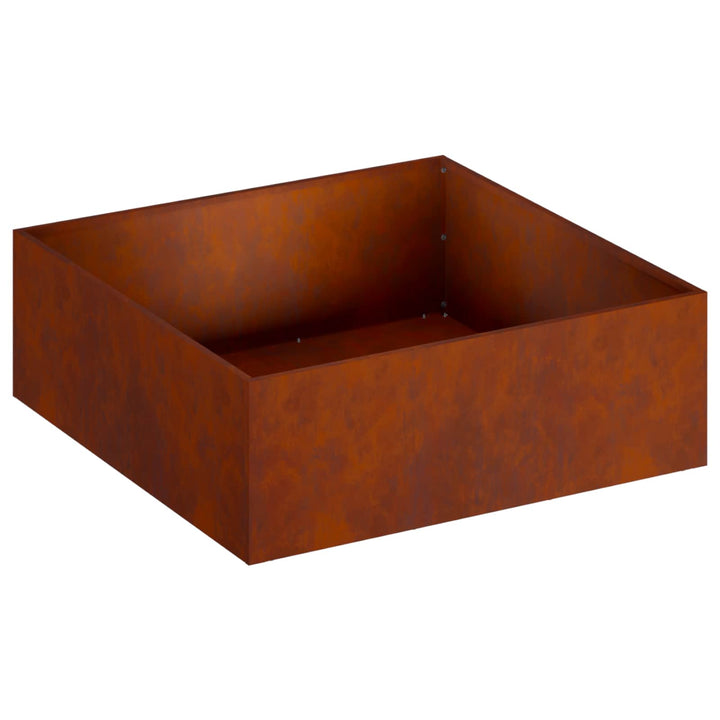 Have Blomsterkrukke 2 stk. Rusten 60 x 60 x 20 cm Cortenstål
