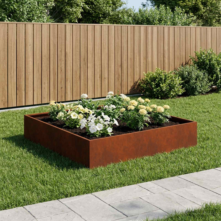Have Blomsterkrukke Rusten 80 x 80 x 20 cm Cortenstål