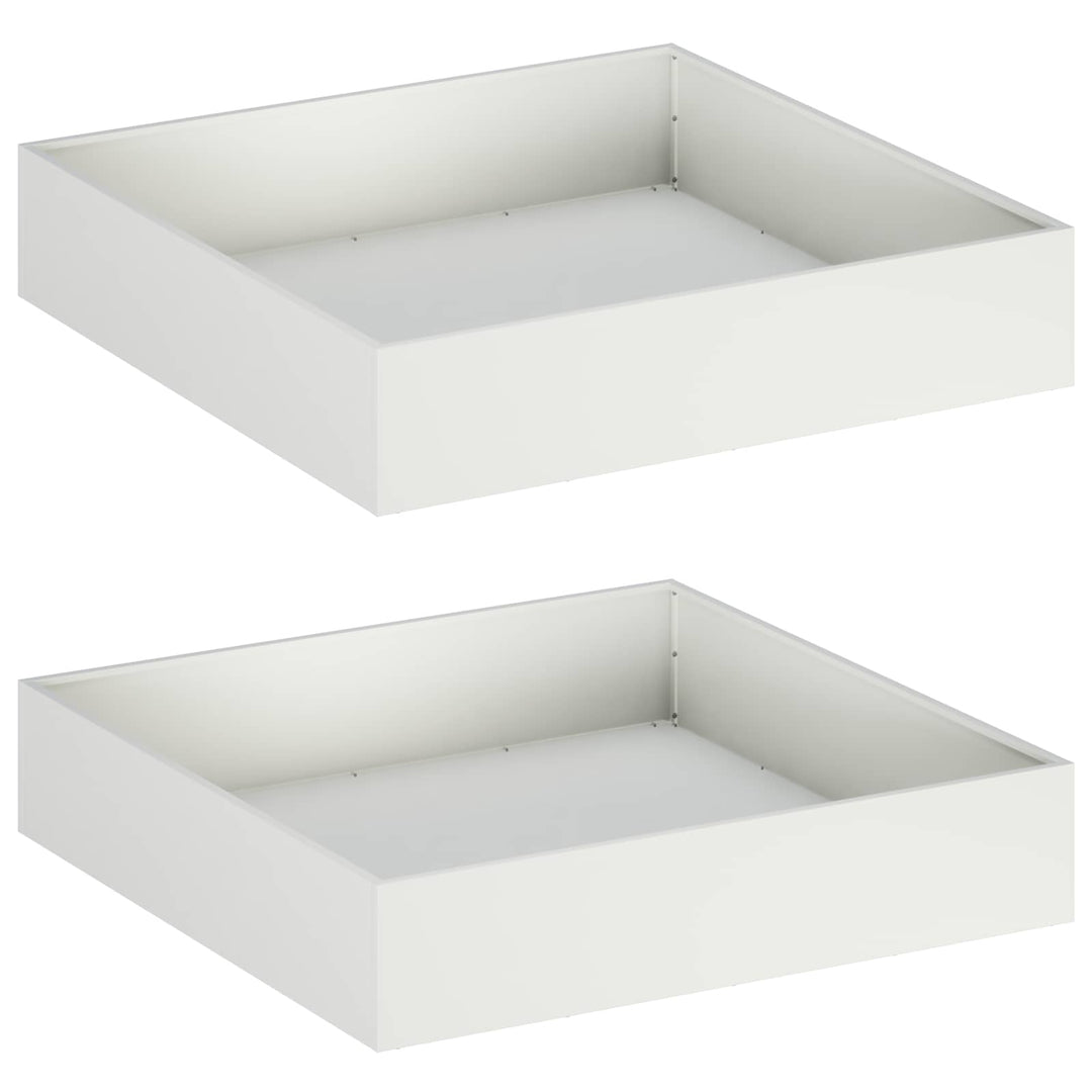 Have Blomsterkrukke 2 stk. Hvid 100 x 100 x 20 cm