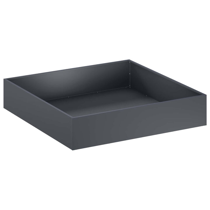Have Blomsterkrukke 2 stk. Antracit 100 x 100 x 20 cm
