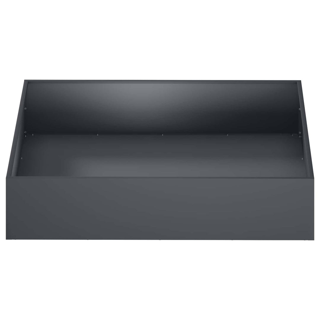Have Blomsterkrukke 2 stk. Antracit 100 x 100 x 20 cm