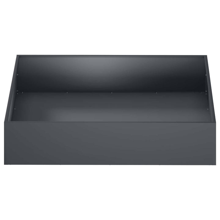 Have Blomsterkrukke 2 stk. Antracit 100 x 100 x 20 cm