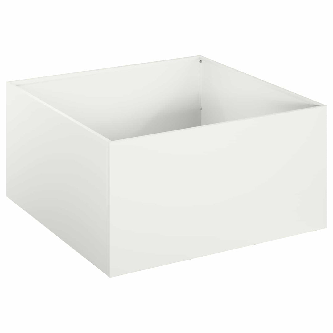 Have Blomsterkrukke 2 stk. Hvid 60 x 60 x 30 cm Koldvalset stål