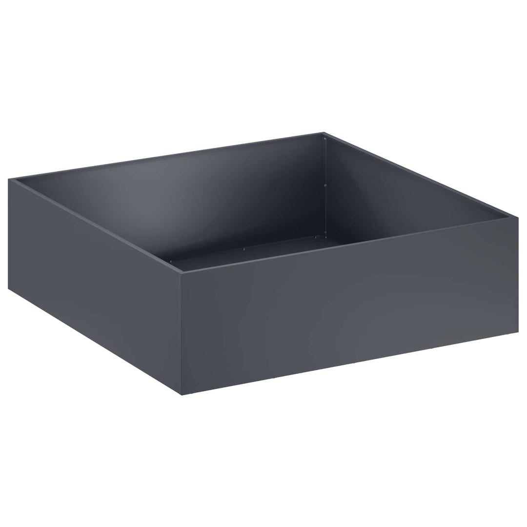 Have Blomsterkrukke 2 stk. Antracit 100 x 100 x 30 cm