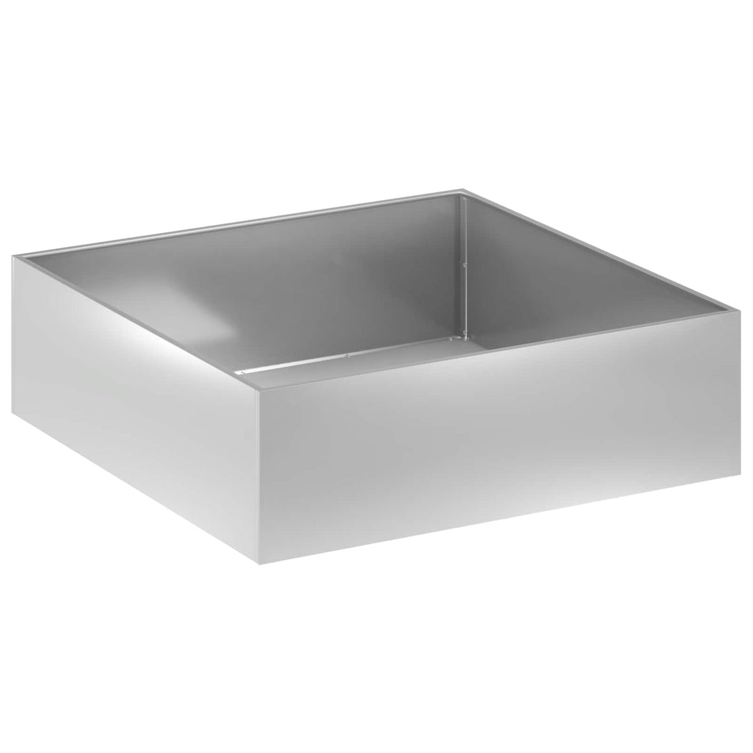 Have Blomsterkrukke Sølv 100 x 100 x 30 cm Galvaniseret stål