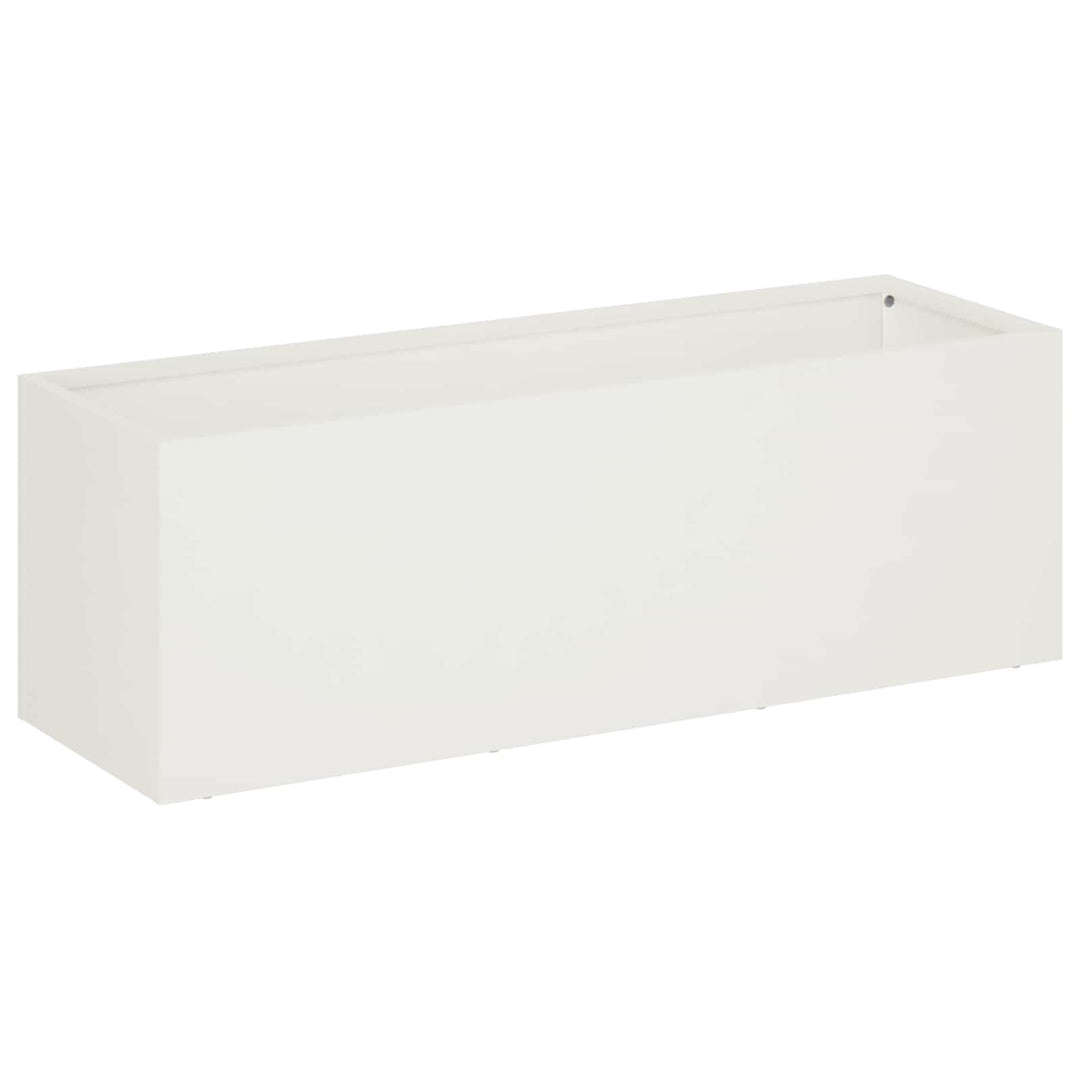 Have Blomsterkrukke 2 stk. Hvid 40 x 20 x 20 cm Koldvalset stål