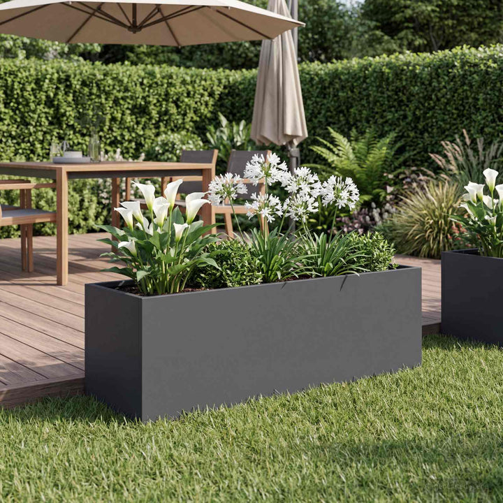 Have Blomsterkrukke Antracit 40 x 20 x 20 cm Koldvalset stål