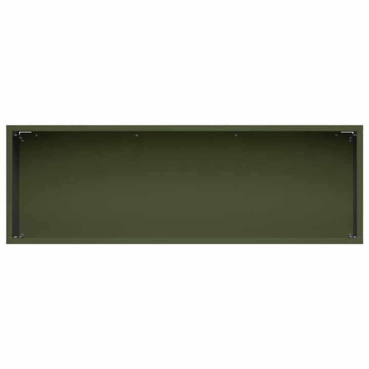 Have Blomsterkrukke Olivengrøn 40 x 20 x 20 cm Koldvalset stål