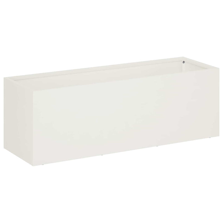 Have Blomsterkrukke 2 stk. Hvid 60 x 20 x 20 cm Koldvalset stål