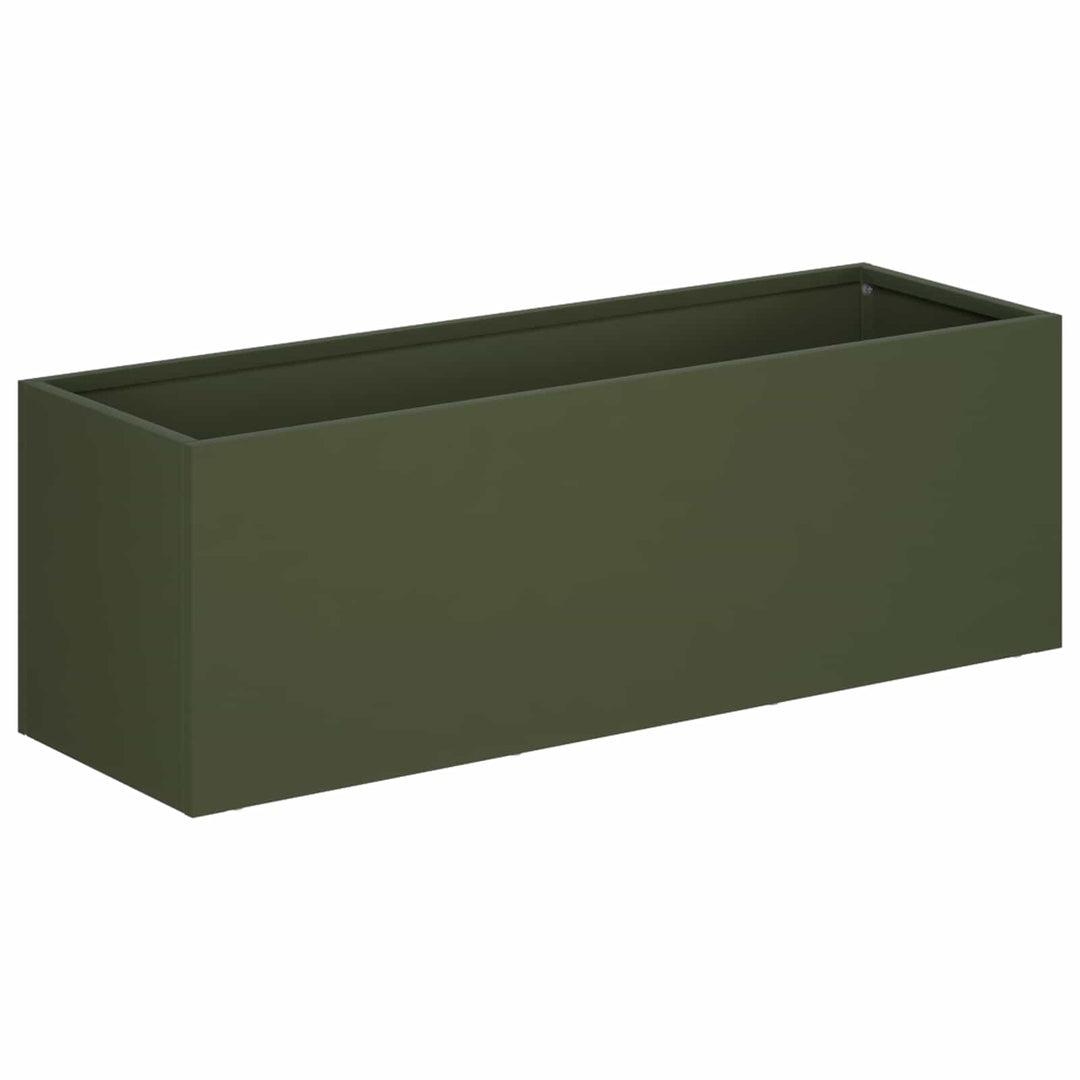 Have Blomsterkrukke Olivengrøn 60 x 20 x 20 cm Koldvalset stål