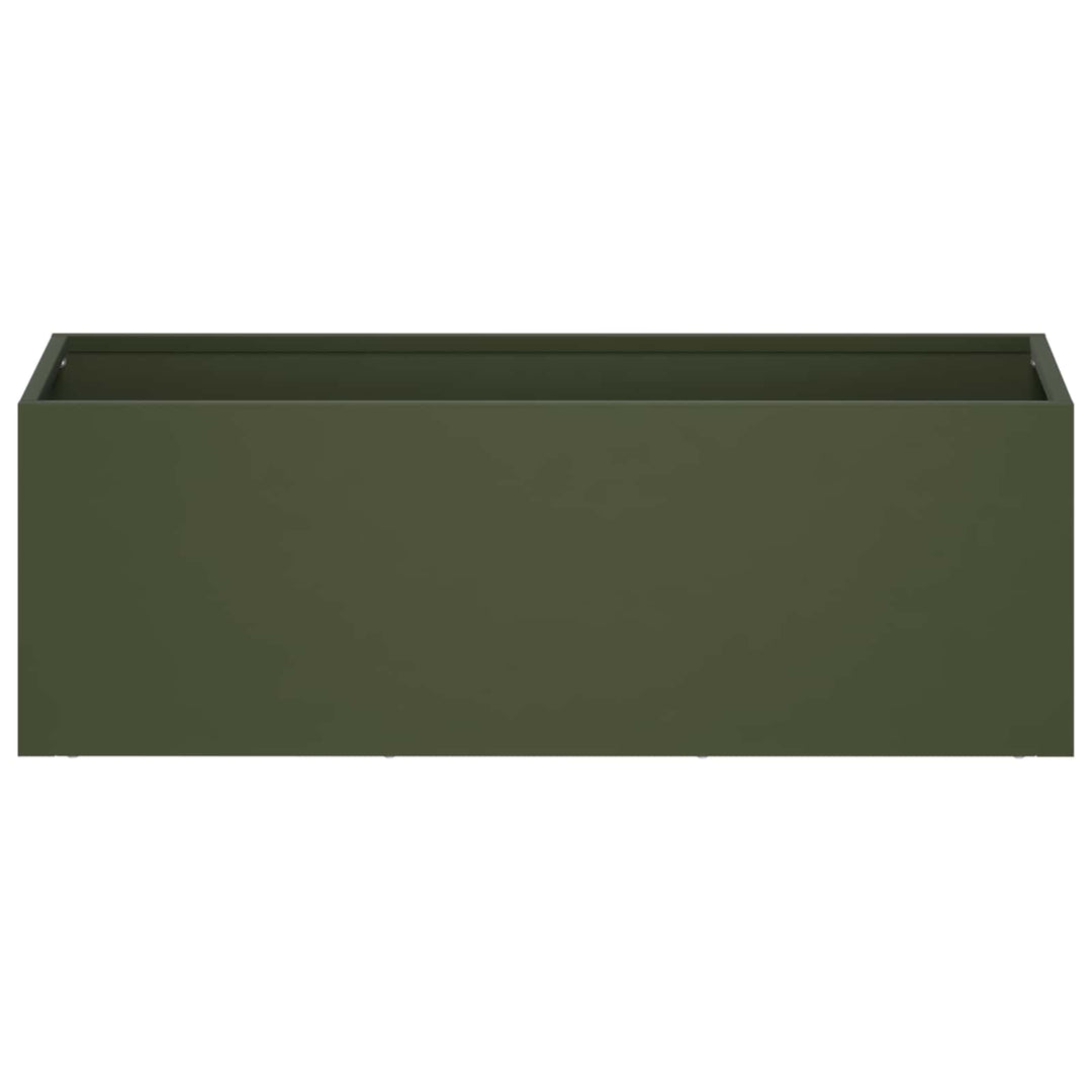 Have Blomsterkrukke Olivengrøn 60 x 20 x 20 cm Koldvalset stål
