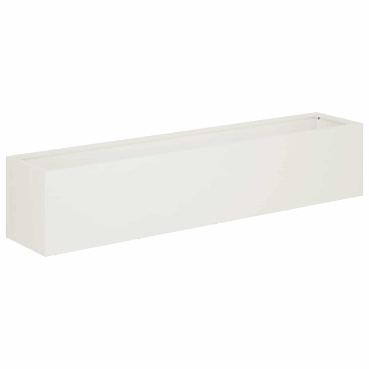 Have Blomsterkrukke Hvid 80 x 20 x 20 cm Koldvalset stål