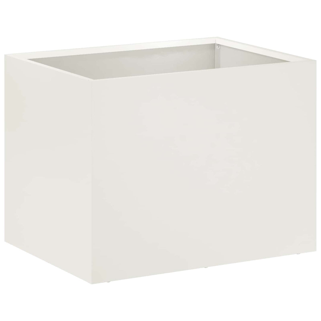 Have Blomsterkrukke Hvid 40 x 30 x 30 cm Koldvalset stål