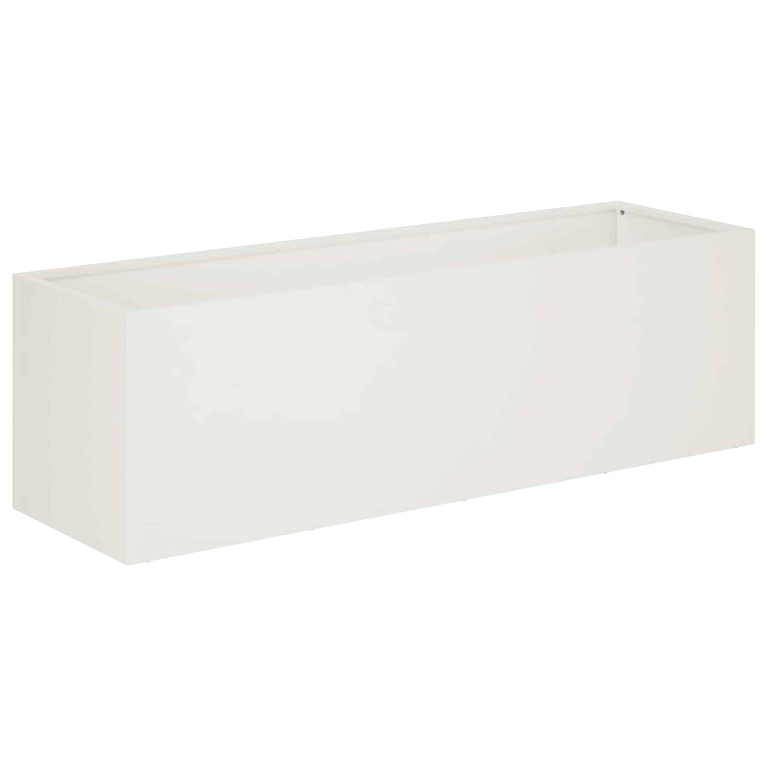 Have Blomsterkrukke Hvid 100 x 30 x 30 cm Koldvalset stål