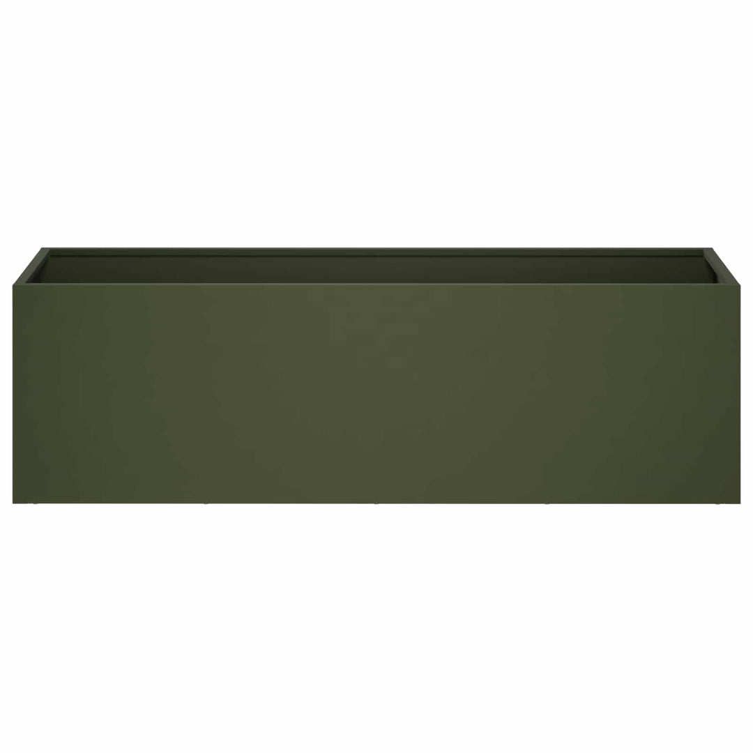 Have Blomsterkrukke Olivengrøn 100 x 30 x 30 cm Koldvalset stål