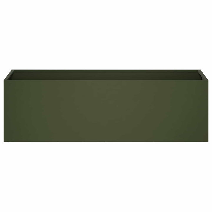 Have Blomsterkrukke Olivengrøn 100 x 30 x 30 cm Koldvalset stål