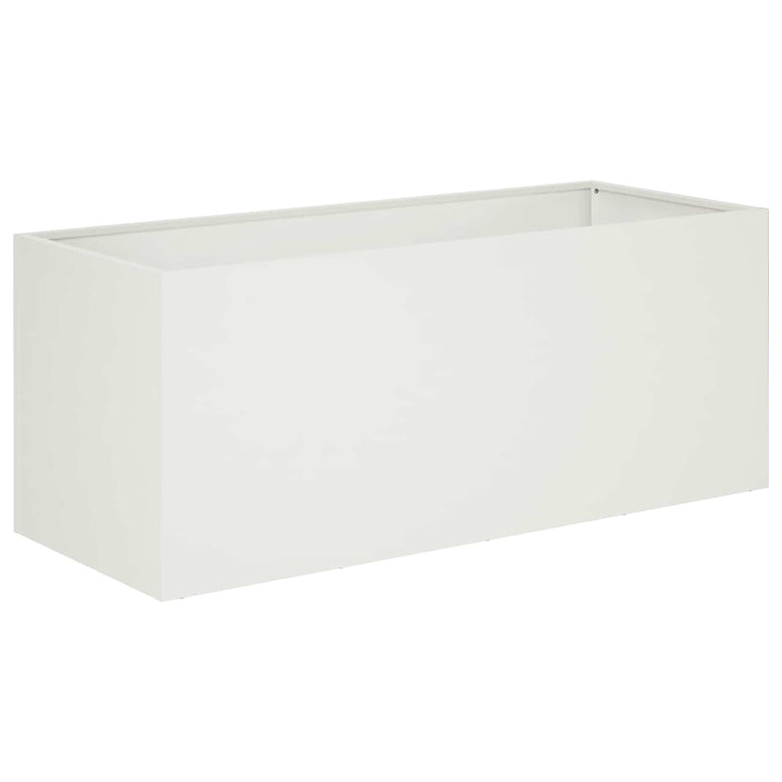 Have Blomsterkrukke Hvid 100 x 40 x 40 cm Koldvalset stål