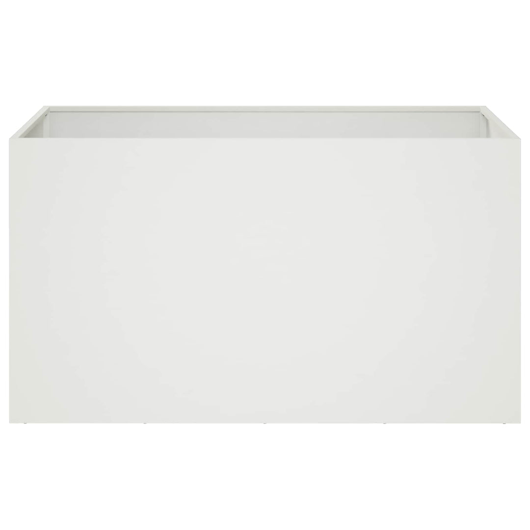 Have Blomsterkrukke 2 stk. Hvid 80 x 50 x 50 cm Koldvalset stål