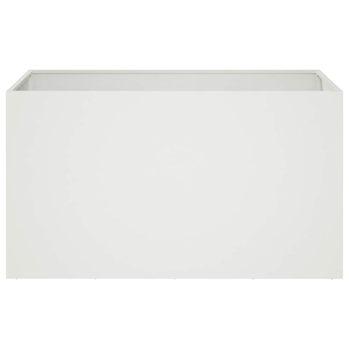 Have Blomsterkrukke 2 stk. Hvid 80 x 50 x 50 cm Koldvalset stål