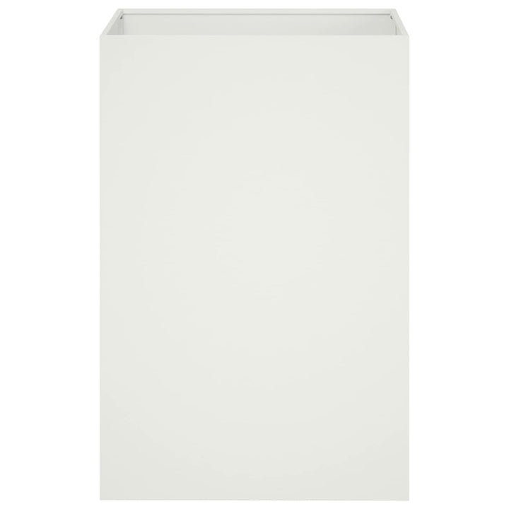 Have Blomsterkrukke 2 stk. Hvid 50 x 50 x 75 cm Koldvalset stål