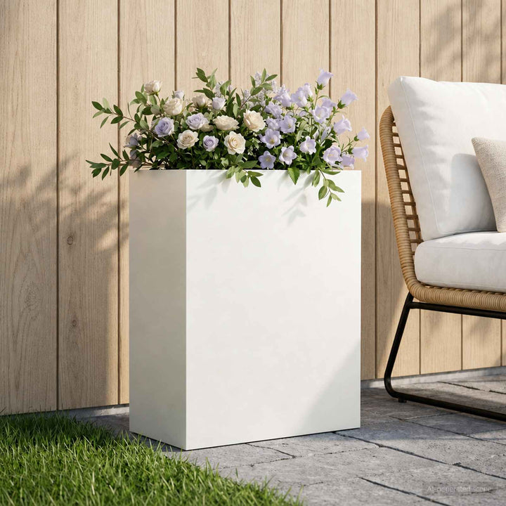 Have Blomsterkrukke Hvid 40 x 20 x 40 cm Koldvalset stål