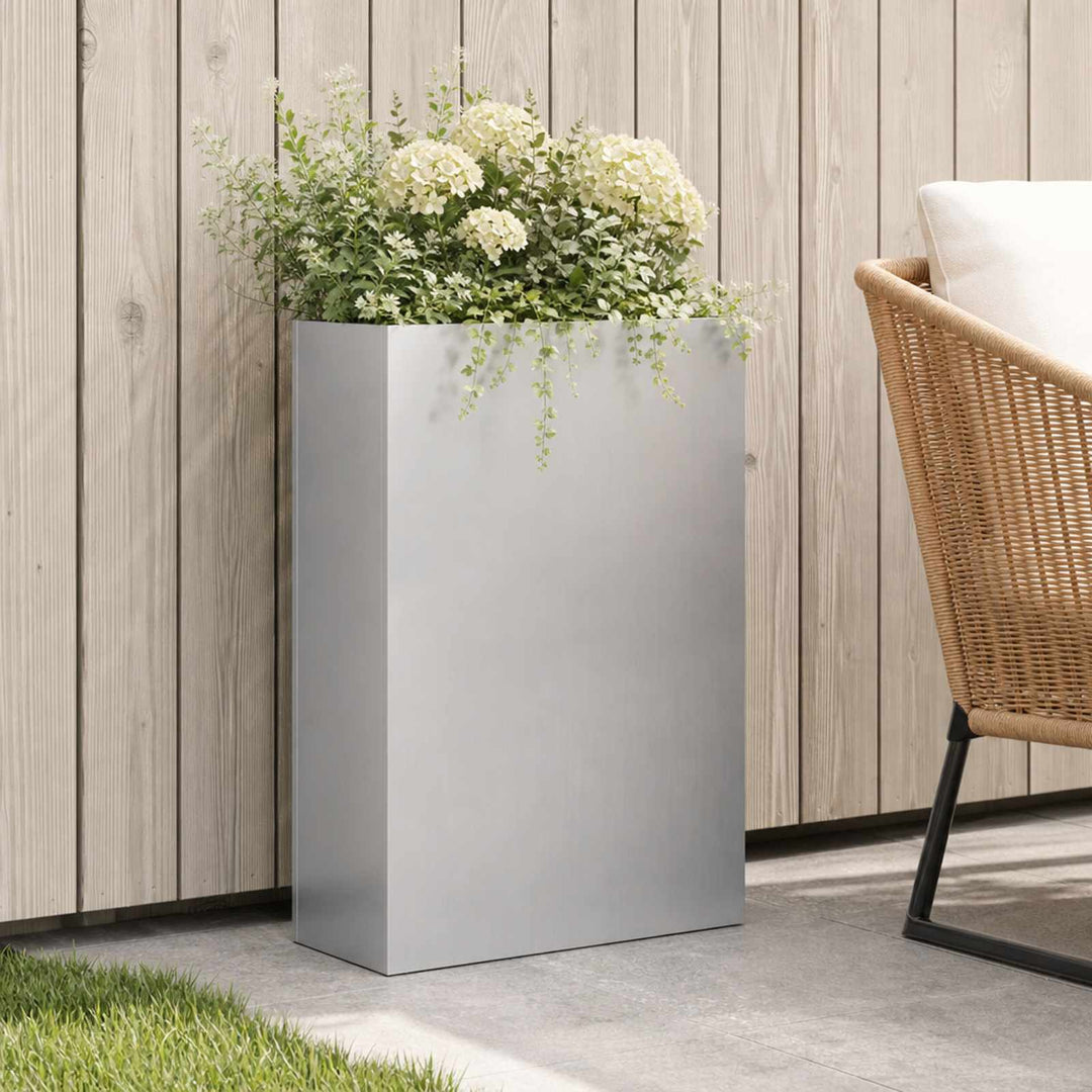 Have Blomsterkrukke Sølv 40 x 20 x 75 cm Galvaniseret stål