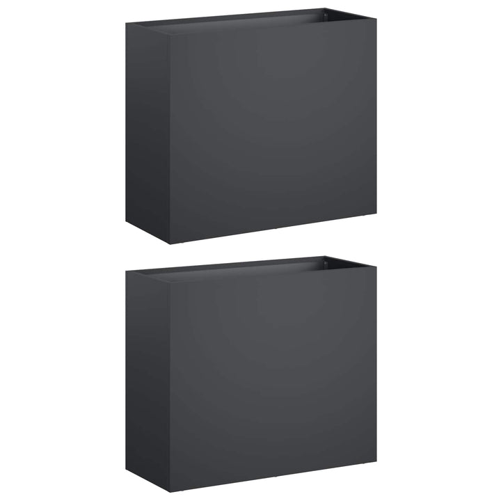 Have Blomsterkrukke 2 stk. Antracit 50 x 20 x 40 cm